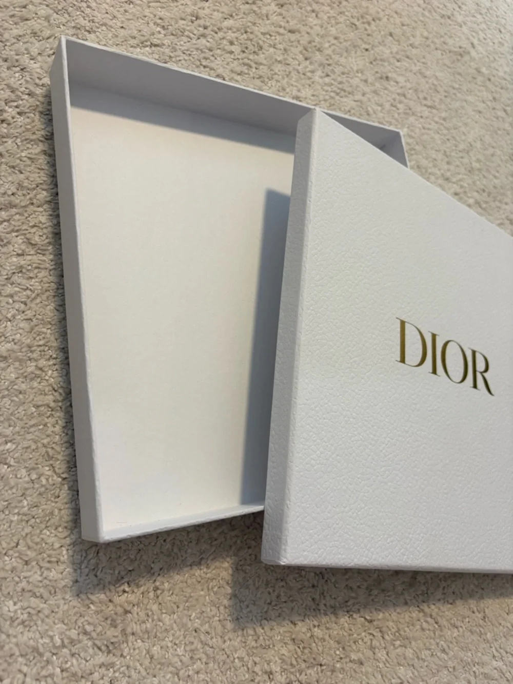 Dior White gift Box with Gold Logo
